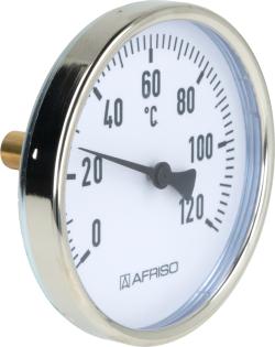 Термометр биметаллический BiTh 100, fi100 мм, 0÷120°C, L 40 мм, НР1/2", ax, кл. 2