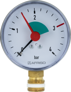 Манометр HZ 63, fi63 мм, 0÷4 бар, НР1/4", rad, кл. 2,5