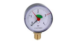 Манометр HZ 80, fi80 мм, 0÷4 бар, НР1/2", rad, кл. 2,5