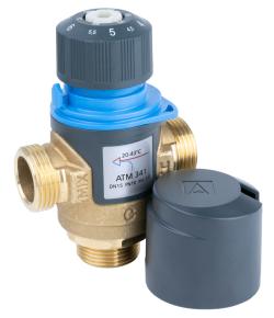 Термостатический смесительный клапан ATM 341, DN15, НРП3/4", 20÷43°C, Kvs 1,6 м³/ч