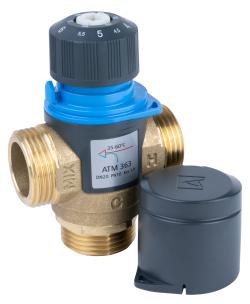 Термостатический смесительный клапан ATM 363, DN20, НРП1", 35÷60°C, Kvs 1,6 м³/ч