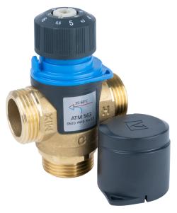 Термостатический смесительный клапан ATM 563, DN20, НРП1", 35÷60°C, Kvs 2,5 м³/ч