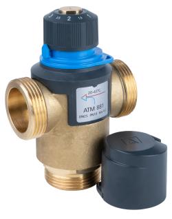 Термостатический смесительный клапан ATM 881, DN25, НРП1 1/4", 20÷43°C, Kvs 4,2 м³/ч