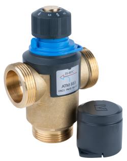 Термостатический смесительный клапан ATM 883, DN25, НРП1 1/4", 35÷60°C, Kvs 4,2 м³/ч