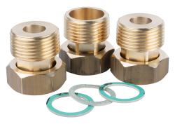 Комплект резьбовых соединений для клапана ATM, 3x гайки ВРП1" x НРК1", 2 обратных клапана