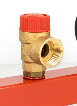 Группа безопасности котла BSS, Nmax UDT 73,6 кВт, с предохранительным клапаном MS 3 бар, с подключением расширительного бака с быстроразъемным соединением