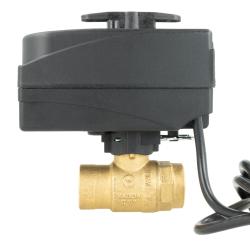 2-ходовой шаровой кран с приводом BEV, DN15, ВР1/2", Kvs 20 м³/ч, 24 В AC, НО