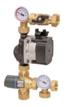 Насосно-смесительный узел для коллектора теплого пола BTU