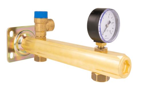 Группа безопасности ГВС BSB, Nmax UDT 111,5 кВт, с предохранительным клапаном MSW 6 бар, с подключением расширительного бака