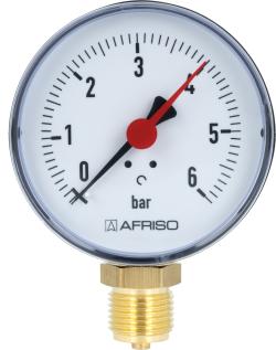 Манометр RF 80, fi80 мм, 0÷6 бар, НР1/2", rad, кл. 2,5