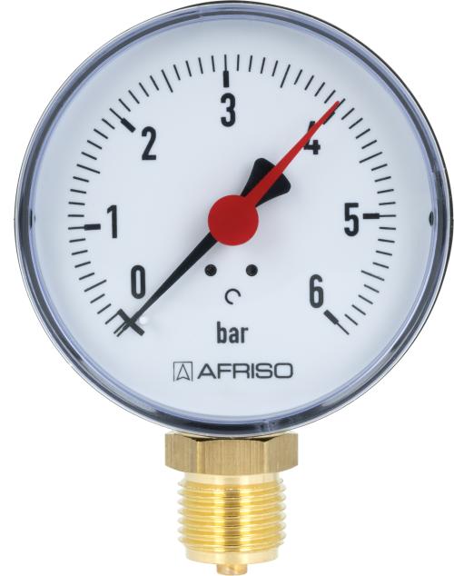 Манометр RF 80, fi80 мм, 0÷6 бар, НР1/2", rad, кл. 2,5