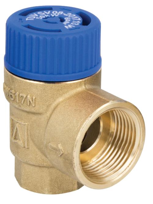 Предохранительный клапан для бойлеров ГВС MSW, 6 бар, ВР3/4" x ВР1"