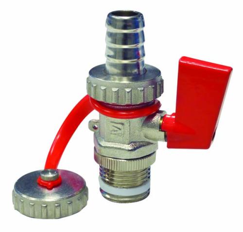 Кран для заправки и опорожнения системы KFE, НР1/2", никелированный