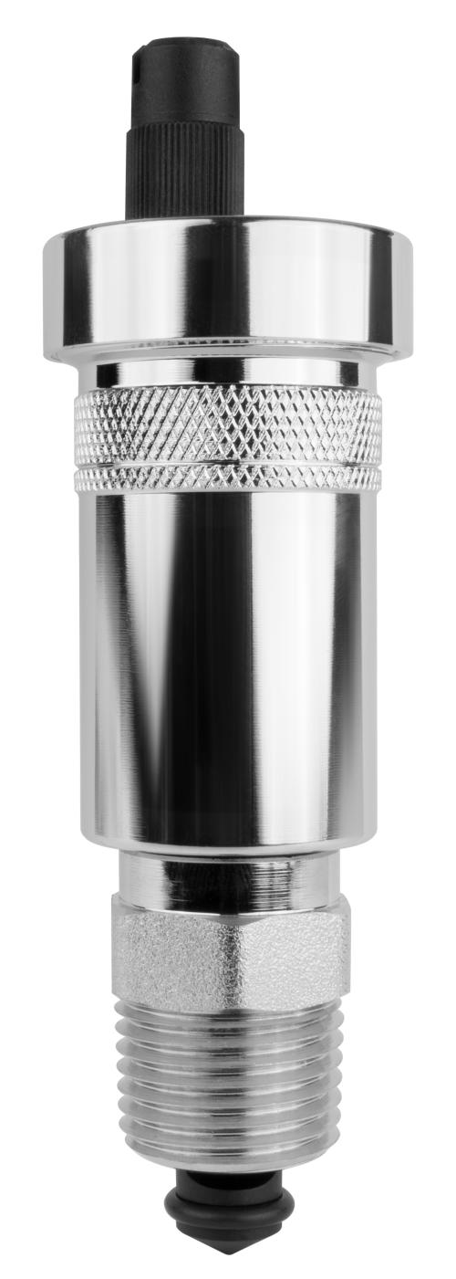 Автоматический вертикальный воздухоотводчик PrimoVent НР3/8" с Aquastop и отсечным клапаном НР1/2", никелированный