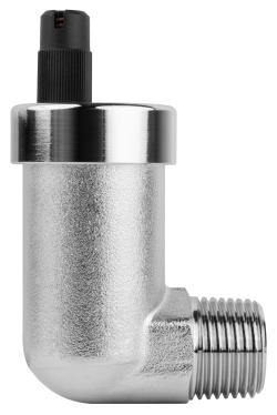 Автоматический воздухоотводчик угловой НР1/2" с AquaStop