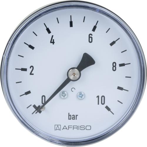 Манометр RF 63, fi63 мм, 0÷10 бар, НР1/4", ax, кл. 2,5