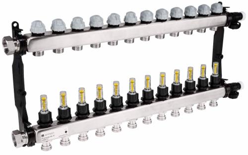 ProCalida VA 1C из нержавеющей стали, 12 контуров, гайки ВРП1'', 0,5 - 4,0 л/мин