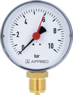 Манометр RF 80, fi80 мм, 0÷10 бар, НР1/2", rad, кл. 2,5