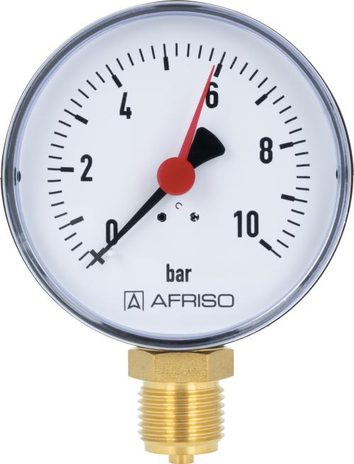 Манометр RF 80, fi80 мм, 0÷10 бар, НР1/2", rad, кл. 2,5
