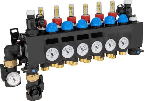 ProCalida CC на 6 контуров отопления, ротаметры 0,75÷3,75 л/мин