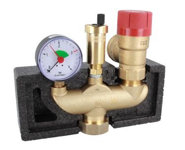 Группа безопасности котла KSG magnum, Nmax TUV 200 кВт, с предохранительным клапаном 3 бар
