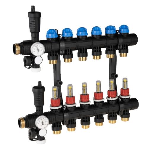 ProCalida EF1 на 6 контуров отопления, ротаметры 0,2÷1,6 л/мин