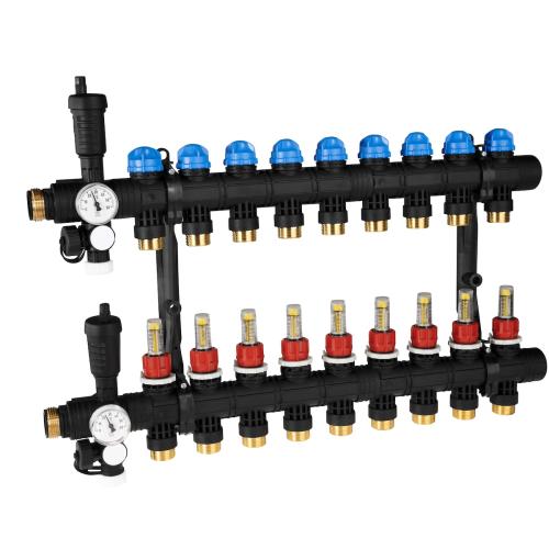 ProCalida EF1 на 9 контуров отопления, ротаметры 0,2÷1,6 л/мин