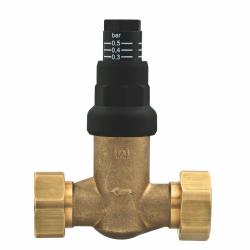 Перепускной клапан DU с регулировкой, прямой, 0,1÷0,5 бар, ВРП3/4"