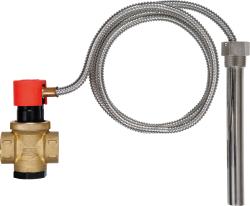 Температурный клапан TAS для защиты котла от перегрева, НР3/4", капилляр 1,3 м