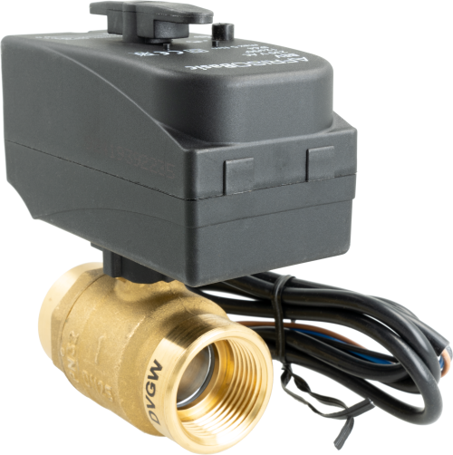 2-ходовой шаровой кран с приводом BEV, DN25, ВР1", Kvs 60 м³/ч, 230 В AC, НЗ